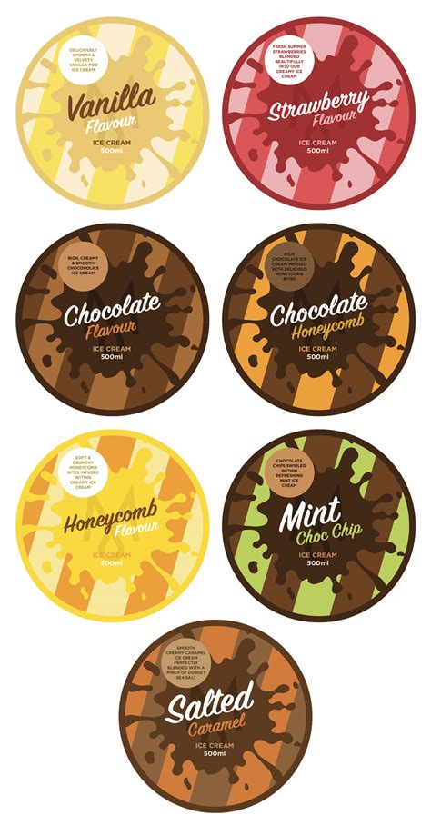 Ice Cream Branding & Label Design For Tubs | authenticstyle