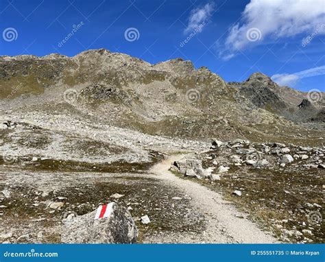 Hiking Trails or Mountaineering Routes of the Silvretta Alps Mountain Range and in the Swiss ...