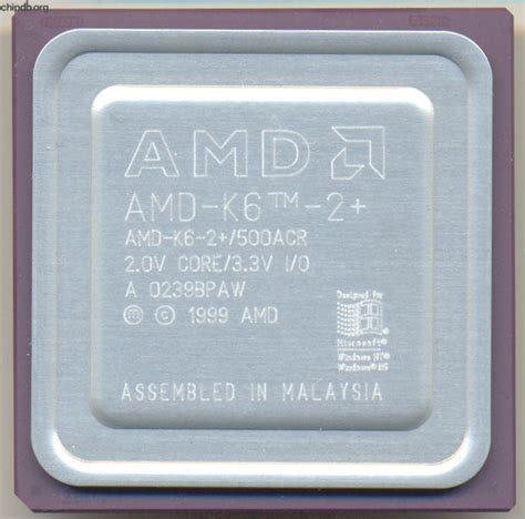 AMD - K6-2+ - 500 - AMD AMD-K6-2+/500ACR - chipdb.org