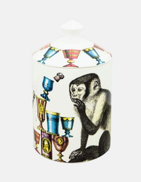FORNASETTI white perfumed candle "SCIMMIE" 300g | Perfumed candle, Fornasetti, Candles