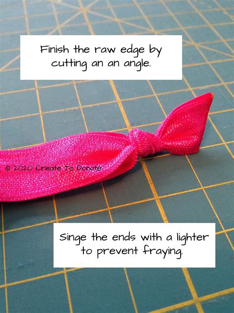 How To Make A Fold Over Elastic Hair Tie - Create To Donate