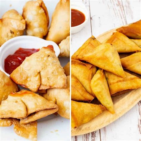 Easy Samosa - 2 Ways (Traditional & Spring Roll Wrappers) - Veena Azmanov