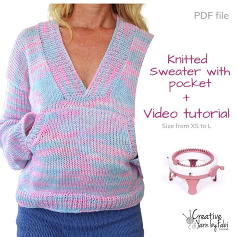 FREE Sentro knitting machine Sweater pattern! - Knitting Machine patterns