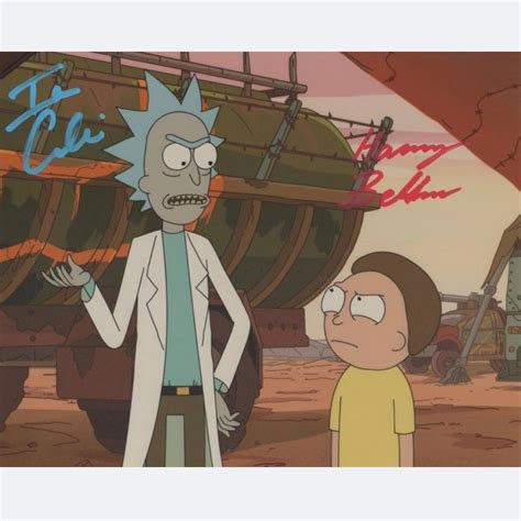 Rick and Morty - Signed by Ian Cardoni (Rick) and Harry Belden (Morty) - Catawiki