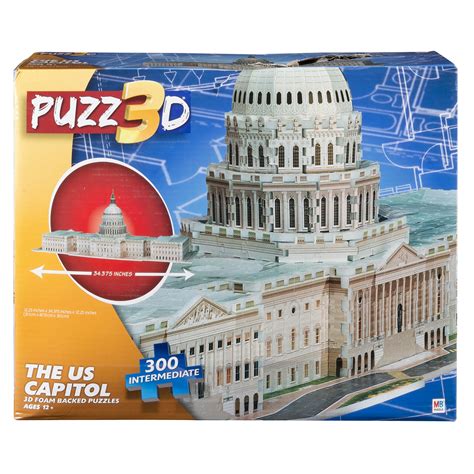 Puzz 3D The US Capitol, 300 Piece Puzzle - Walmart.com - Walmart.com