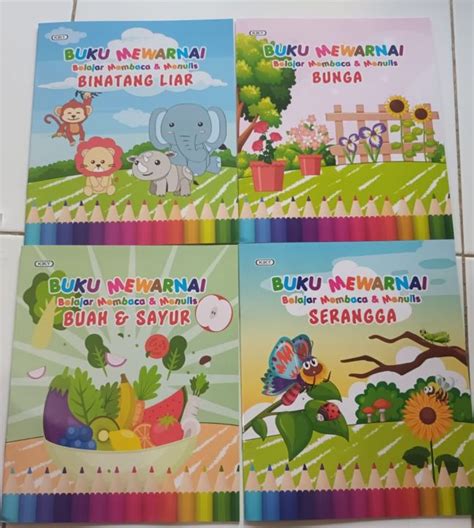 BUKU GAMBAR MEWARNAI BUKU BELAJAR MEWARNAI DAN TULIS SEDANG | Lazada Indonesia