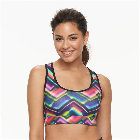 FILA SPORT® Bra: Runner's High-Impact Printed Sports Bra | Kohls ...