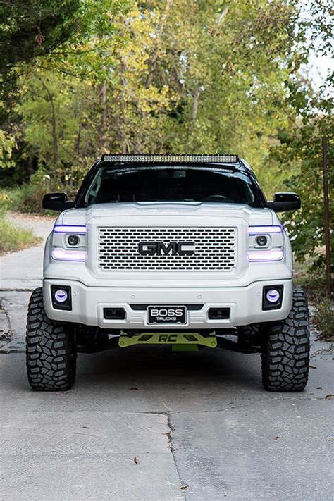 7" lifted 2014 GMC Sierra 1500 4X4 Custom [White] - ModifiedX