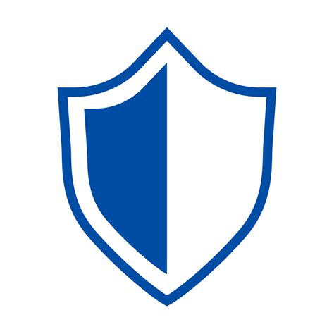 Blue shield icon. Defense or security. Vector. 26729477 Vector Art at ...