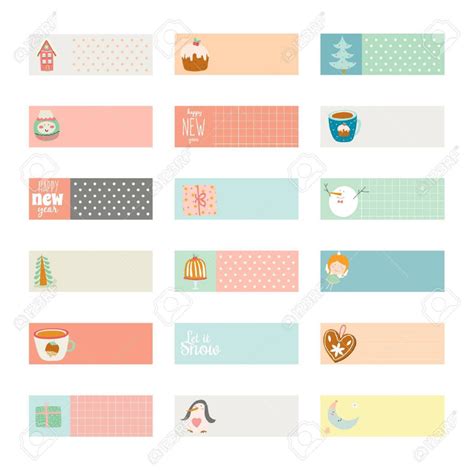 Romantic And Love Cards Notes Stickers Labels Tags With Spring ...