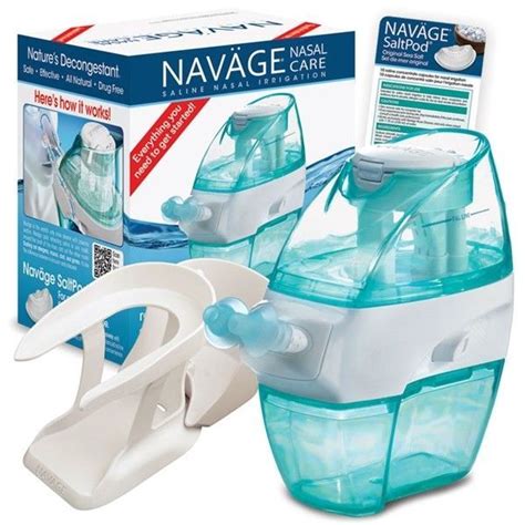 NAVAGE ESSENTIALS BUNDLE w/20 SaltPods & Triple-Tier Countertop Caddy ...