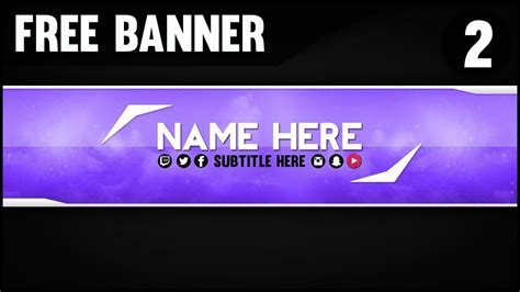 10 Free Customizable Youtube Banner Templates Images