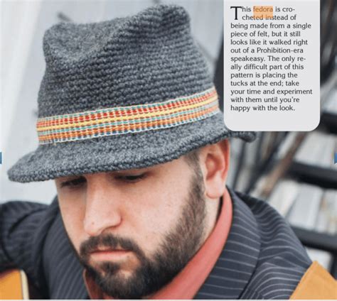 3 Vintage-Inspired Men's Crochet Hat Patterns