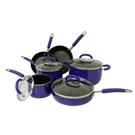 Rachael Ray 10-Piece Cookware Set - Blue | 13482-BLUE