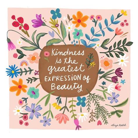 Kindness Is Beauty (Pink) - Fine Art Prints | Inspirational quotes wall art, Kindness quotes art ...