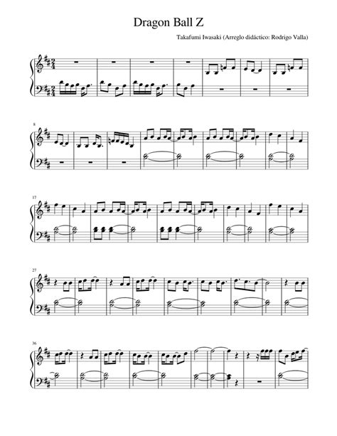 Dragon Ball Sheet music for Piano | Download free in PDF or MIDI ...