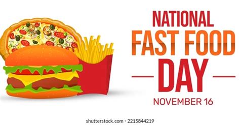 National Fast Food Day Background Pizza Stock Illustration 2215844219 | Shutterstock