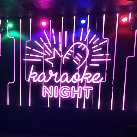 Karaoke Night Neon Sign | Neon signs, Neon wall signs, Custom neon signs