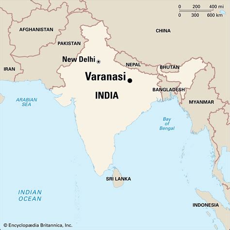 Where Is Varanasi In India Map