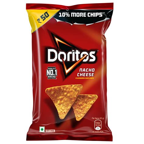 Buy Doritos Nacho Chips 82.5g/100g, Nacho Cheese Flavour, Crunchy Cri Chips & Snacks, Big Pack ...