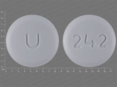 Pill Finder: U 242 White Round - Medicine.com
