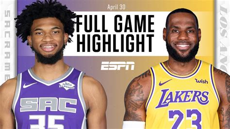 Sacramento Kings at Los Angeles Lakers | Full Game Highlights - YouTube