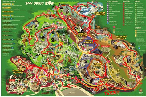 san diego zoo map - Google Search | Wayfinding | Pinterest | San diego zoo and Zoos