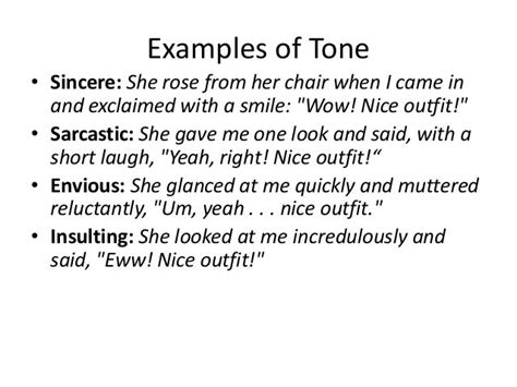 Examples Of Tone In Writing