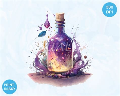 MAGIC POTION ART Digital Downloads Fantasy Potion Clipart - Etsy