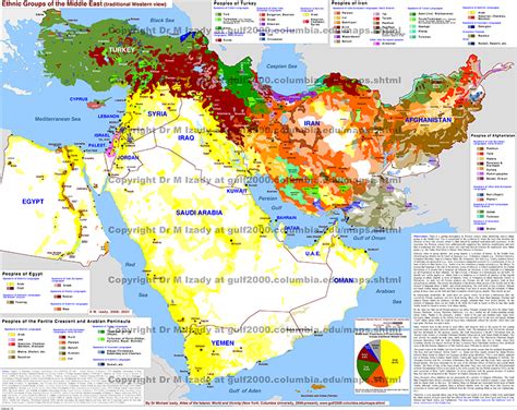 Middle East Population Density Map