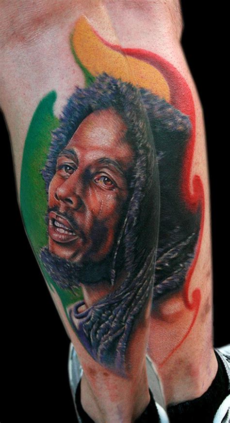 Bob Marley by Cecil Porter : Tattoos