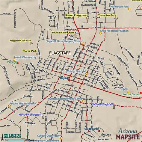 Flagstaff Arizona City Map - Flagstaff Arizona • mappery