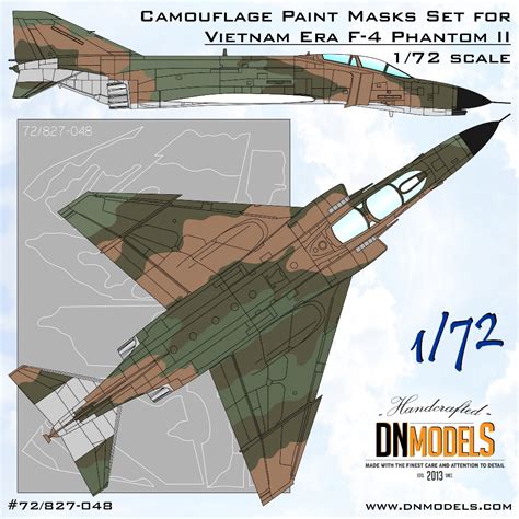 F-4 Phantom II Vietnam Era Camouflage Paint Masks Set 1/72