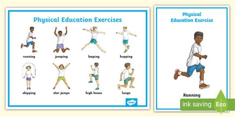 FREE! - Physical Education Clip Art Posters (teacher made)