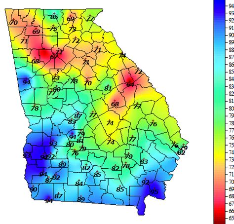 Georgia Weather - Automated Environmental Monitoring Network Page