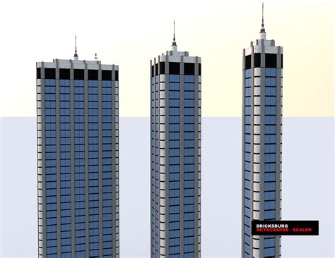 Scaled down versions of one skyscraper | Minecraft city, Minecraft ...