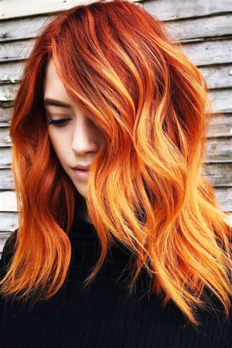 Copper Burnt Orange Ombre #orangehair #redhair Looking for orange hair ...