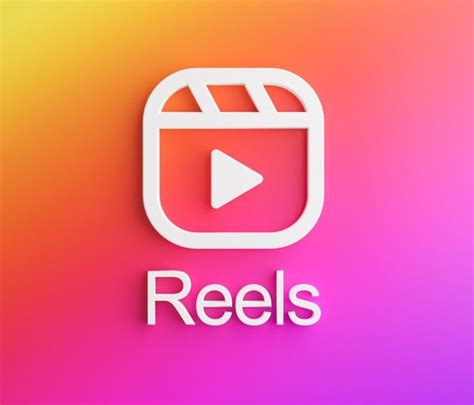 Premium Photo | Reels instagram logo. new feature social media app 3d ...