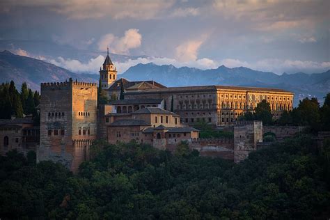 HD wallpaper: alhambra, granada, andalusia, spanish, arabic, palace ...