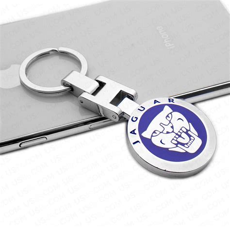 3D Blue Jaguar Logo Sport Alloy Car Home Key Keychain Ring Decoration ...