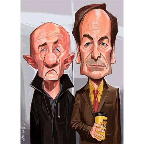 Caricaturas Fabian Zaccaria on Instagram: “Saul Goodman y Mike Ehrmantraut Better Call Saul # ...