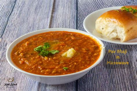 How to make Pav Bhaji in Microwave - Kali Mirch - by Smita