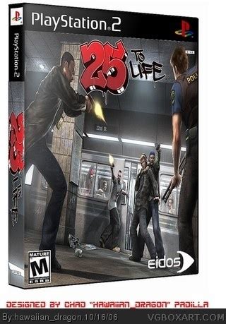 25 To Life PlayStation 2 Box Art Cover by hawaiian_dragon