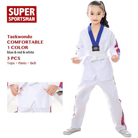 Children Taekwondo Belt Kids Karate Uniform Baby Girls Judo Toddler ...