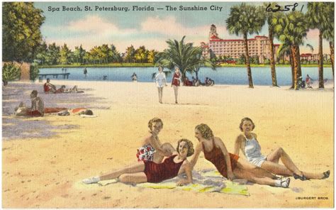 Spa beach, St. Petersburg, Florida- the sunshine city - Digital ...