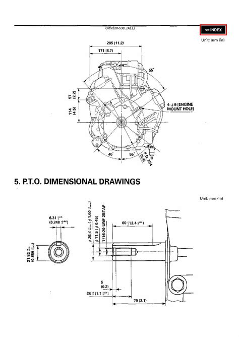 Honda GXV520 GXV530 Vertcal Shaft Engine Repair Manual