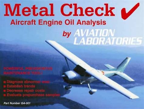 Aviation Laboratories Metal Check Oil Analysis System - GA-001-SP