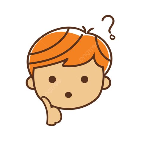 Question Mark Boy Cartoon Expression, Question Clipart, Cartoon Clipart, Boy Clipart PNG and ...