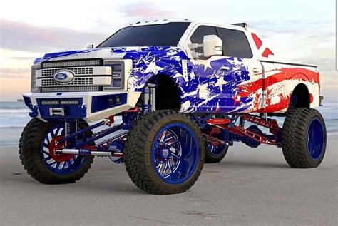 jacked up trucks pictures #Jackeduptrucks Big Ford Trucks, Custom Pickup Trucks, Classic Ford ...