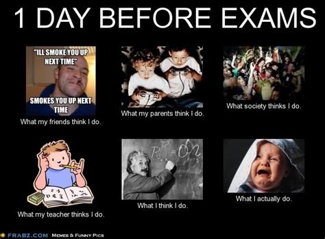 Harold Maxwell Kabar: 1 Day Before Exam Meme